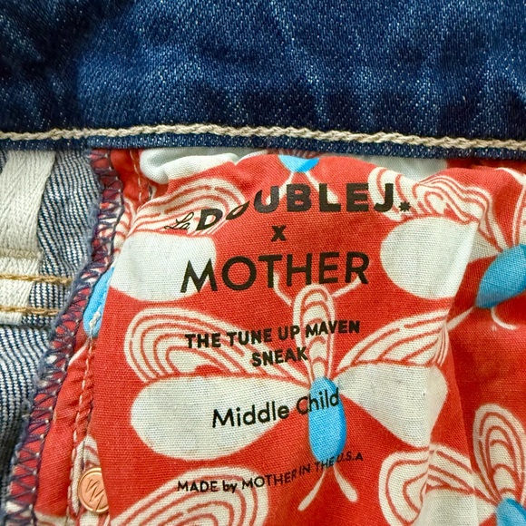 BRAND NEW MOTHER X LA DoubleJ The Tune Up Maven Sneak Jean in Middle Child Sz 26 - Picture 14 of 17